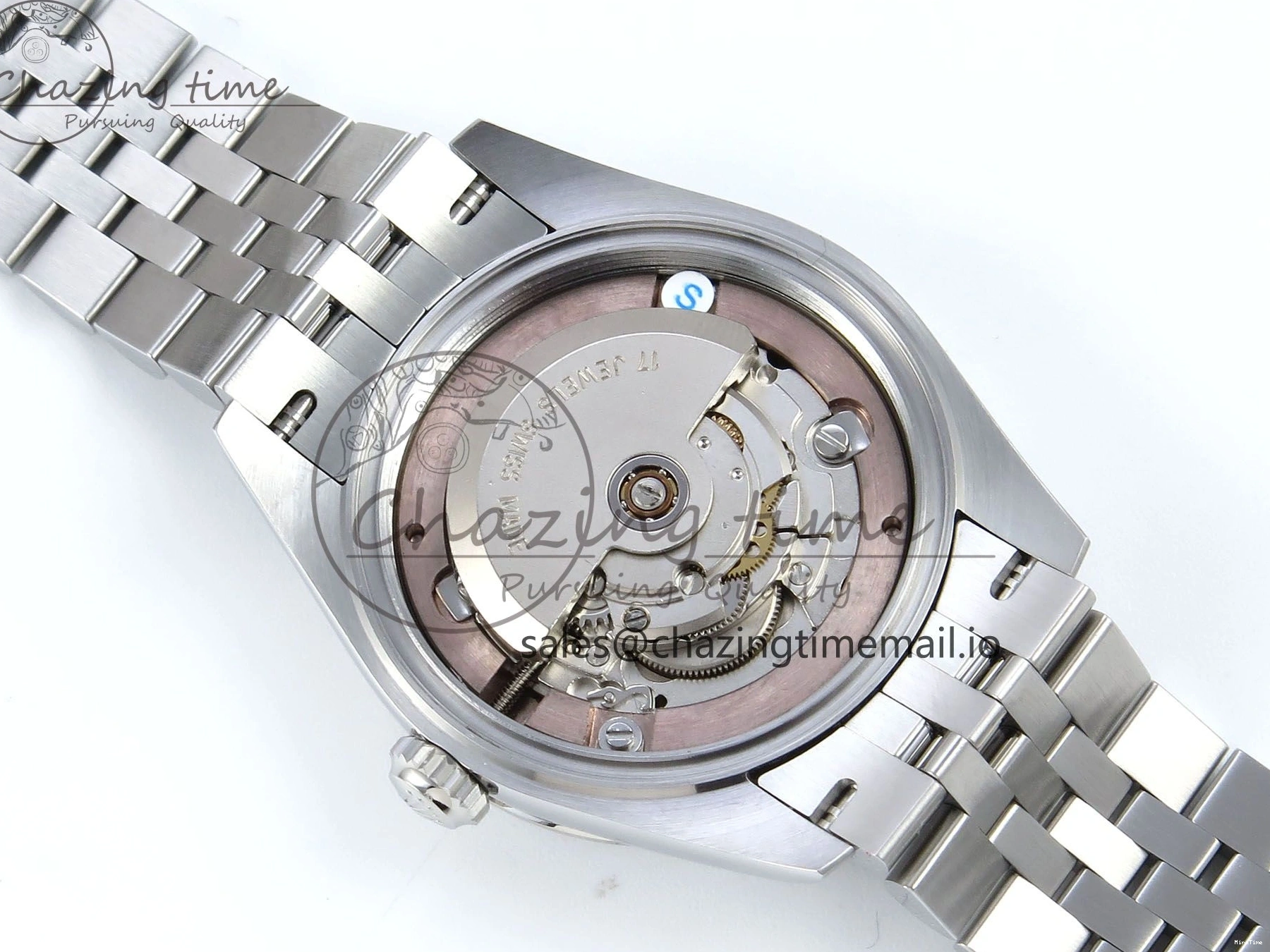 MiroTime 0205 Vibrant DateJust 31 278384RBR ARF 1:1 Best Edition 904L Steel Black Diamonds Dial Diamonds Bezel on SS Jubilee Bracelet ETA 457